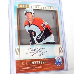 R.J. Umberger Autograph Upper Deck Be A Player 2006/07 Philadelphia Flyers